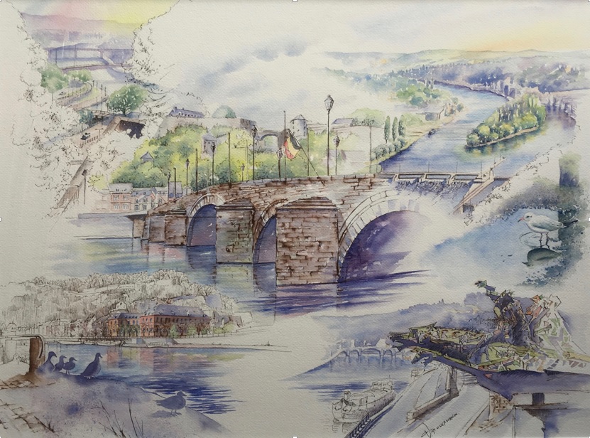 Aquarelles De L Enam A La Galerie Du Beffroi A Namur Jusqu